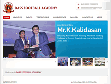 Tablet Screenshot of dassfootballacademy.com